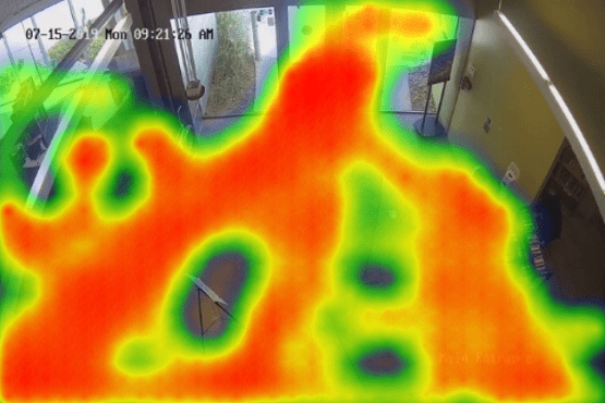 Animation of a visitor heatmap being generated